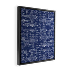 F-18 Blueprints Framed Canvas Print Gallery Image 2