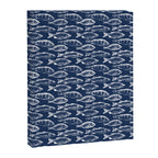 Fish // Navy Blue Canvas Print Gallery Image 8
