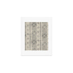 Line Mud Cloth // Bone Art Print Gallery Image 1