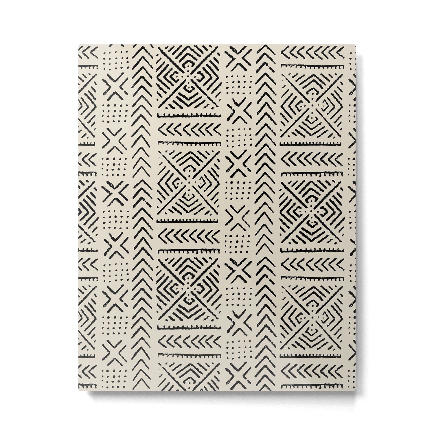 Line Mud Cloth // Bone Metal Print Gallery Image 6
