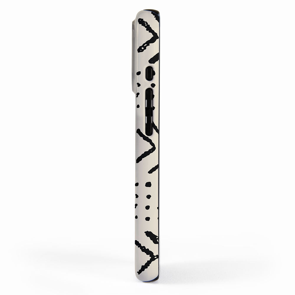 Line Mud Cloth // Bone iPhone Case Gallery Image 2