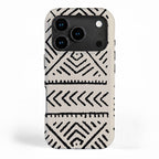 Line Mud Cloth // Bone iPhone Case Gallery Image 1