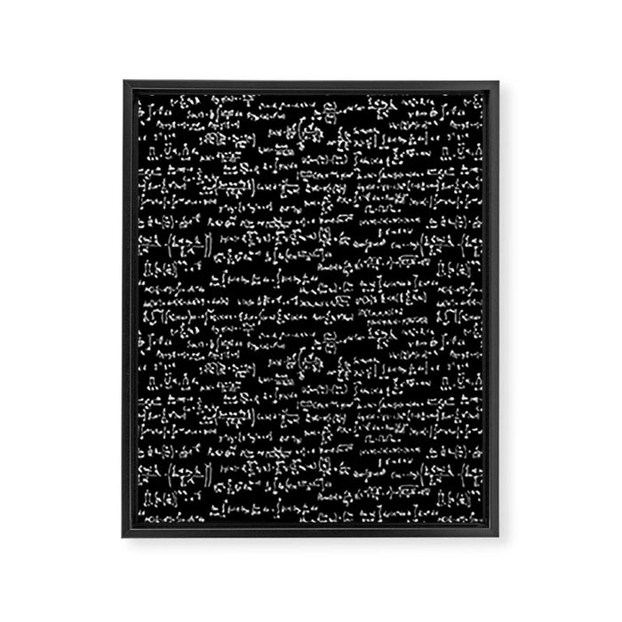 Math Equations // Black Framed Canvas Print Gallery Image 1