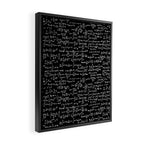 Math Equations // Black Framed Canvas Print Gallery Image 2