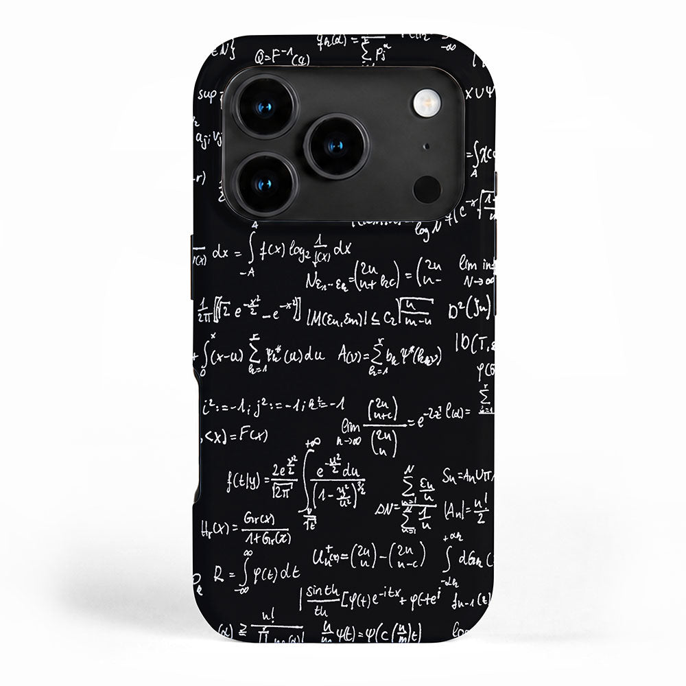 Math Equations // Black iPhone Case Gallery Image 1
