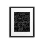Math Equations // Black Framed Art Print Gallery Image 6