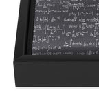 Math Equations // Charcoal Framed Canvas Print Gallery Image 3
