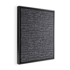 Math Equations // Charcoal Framed Canvas Print Gallery Image 2