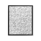 Math Equations Framed Canvas Print Gallery Image 8