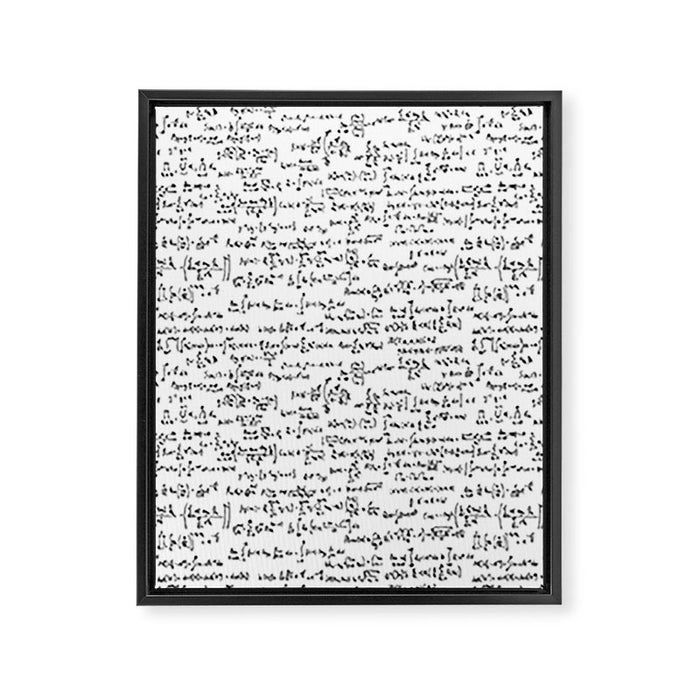 Math Equations Framed Canvas Print Gallery Image 1
