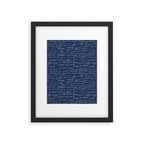 Math Equations // Navy Framed Art Print Gallery Image 6