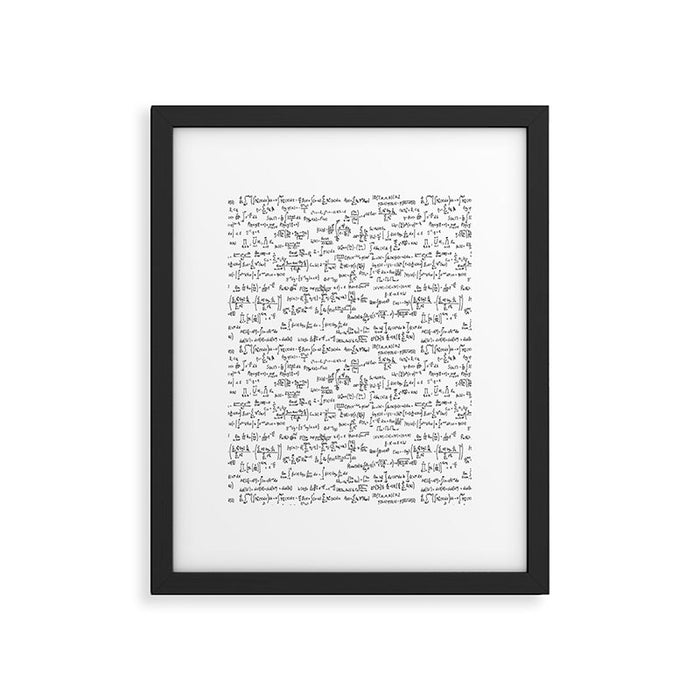 Math Equations Framed Art Print Gallery Image 1