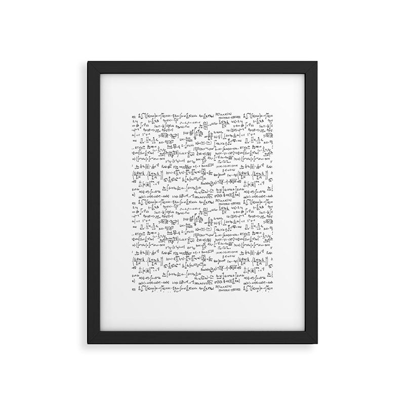 Math Equations Framed Art Print Gallery Image 6