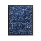 Physics Equations // Navy Framed Canvas Print Gallery Image 8