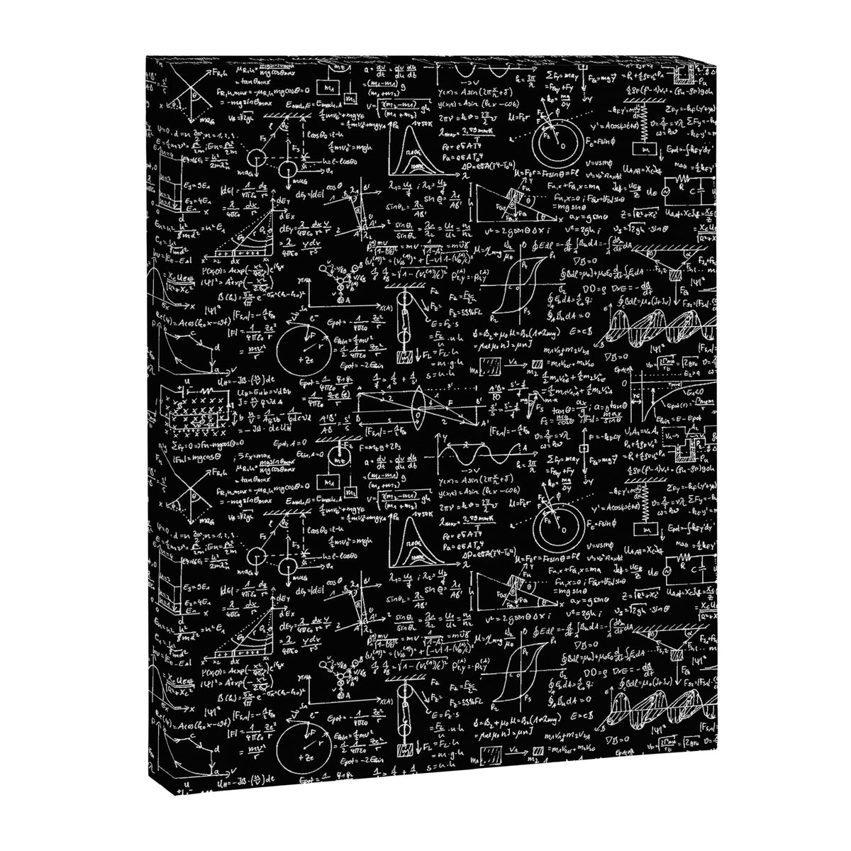 Physics Equations on Chalkboard Canvas Print Gallery Image 8