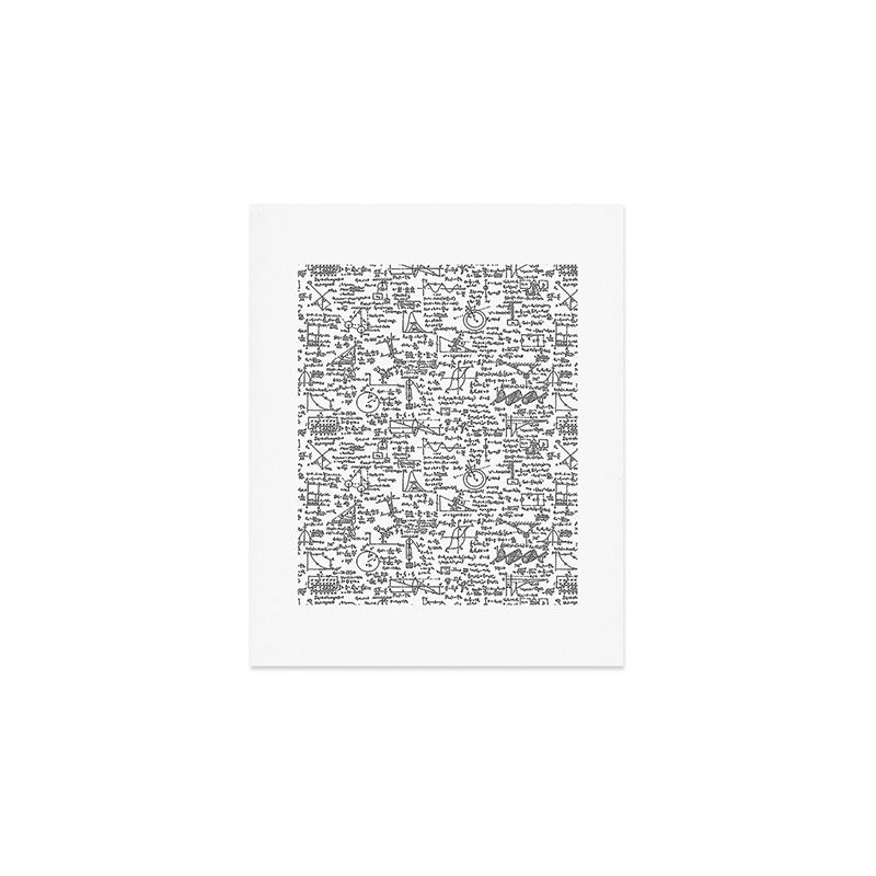 Physics Equations on Whiteboard Art Print Gallery Image 1