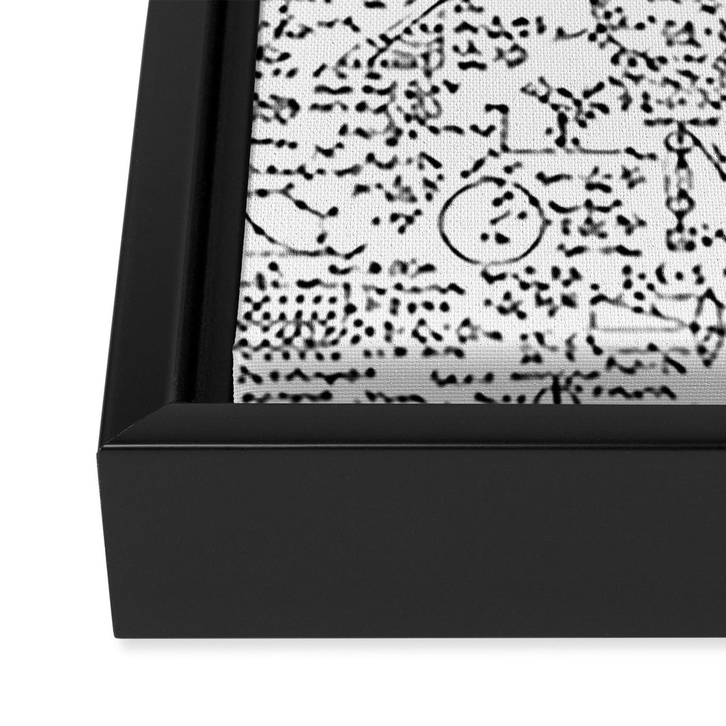 Physics Equations on Whiteboard Framed Canvas Print Gallery Image 3