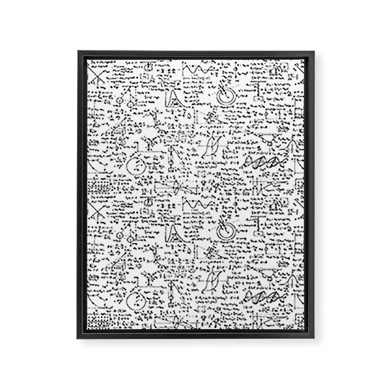 Physics Equations on Whiteboard Framed Canvas Print Gallery Image 8