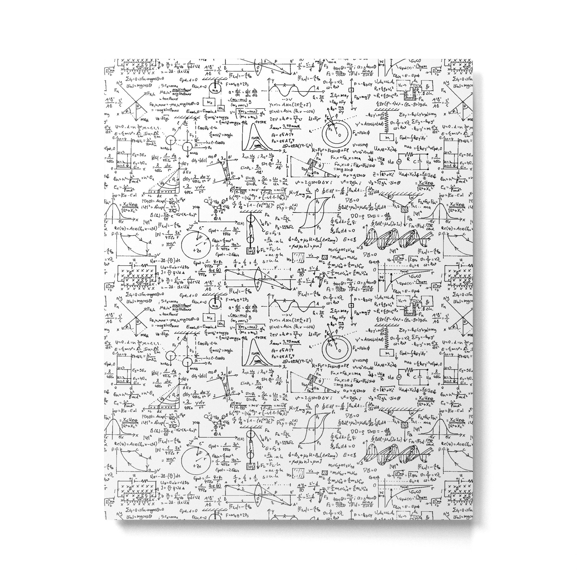 Physics Equations on Whiteboard Metal Print Gallery Image 6