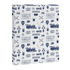 Railroad Symbols // Navy Blue Canvas Print Gallery Image 8