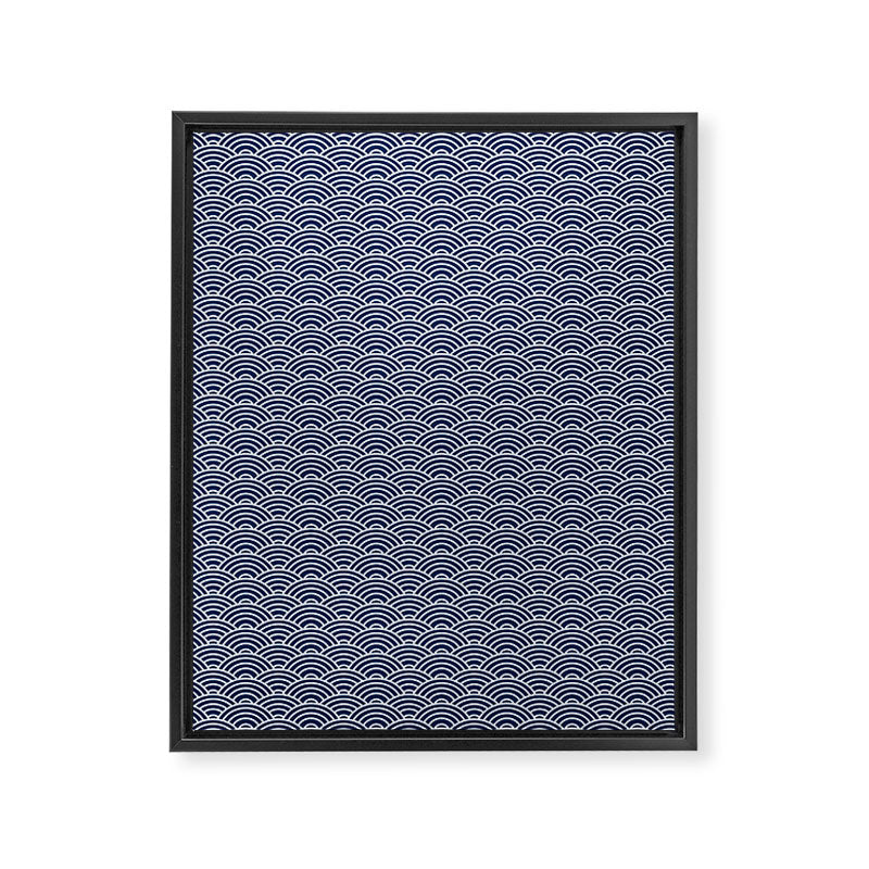 Seigaiha // Japanese Collection Framed Canvas Print Gallery Image 6