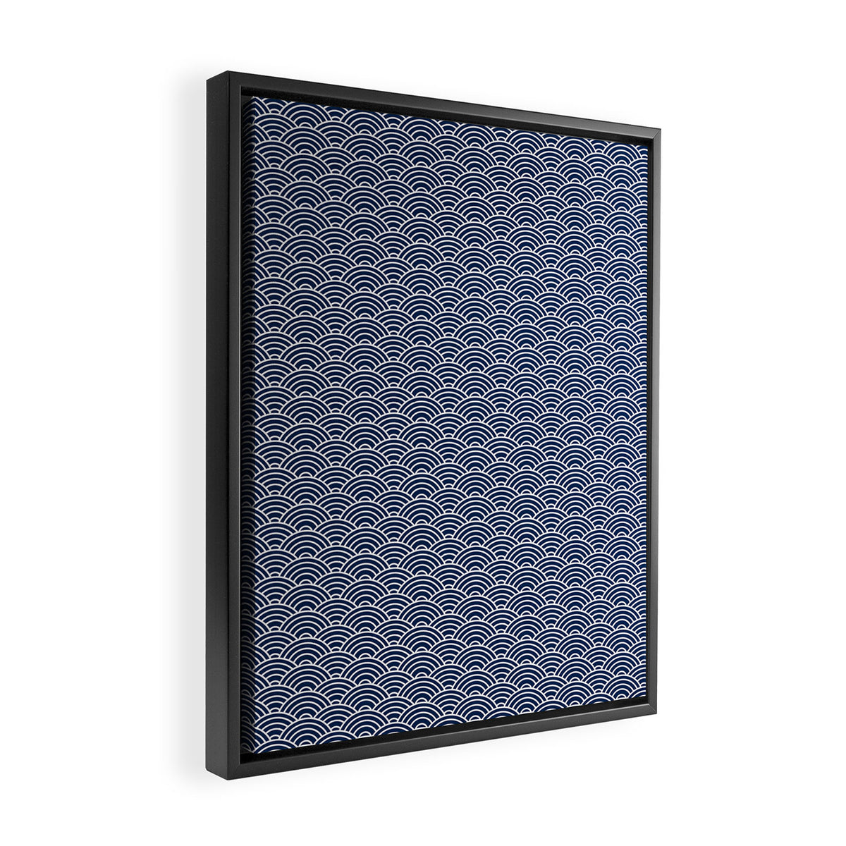 Seigaiha // Japanese Collection Framed Canvas Print Gallery Image 2