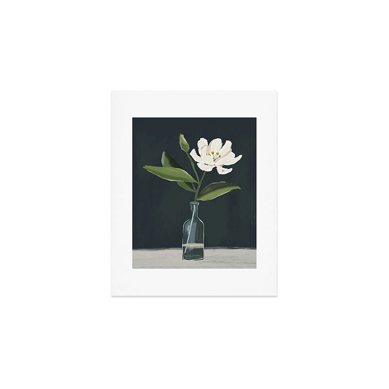 A flower in a vase Art Print Gallery Image 1