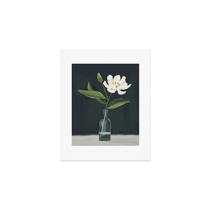 A flower in a vase Art Print Gallery Image 1