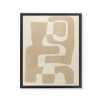 Abstract Art 55/beige 2 Framed Canvas Print Gallery Image 6