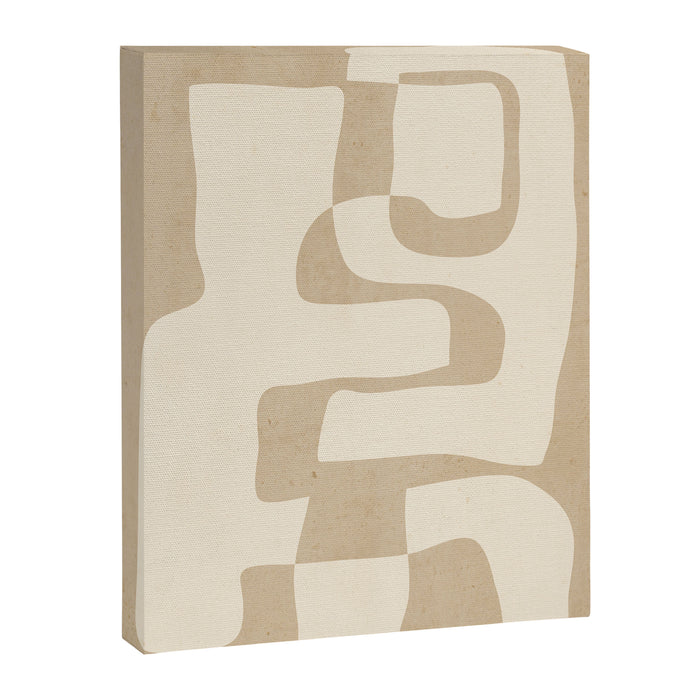 Abstract Art 55/beige Canvas Print Gallery Image 1