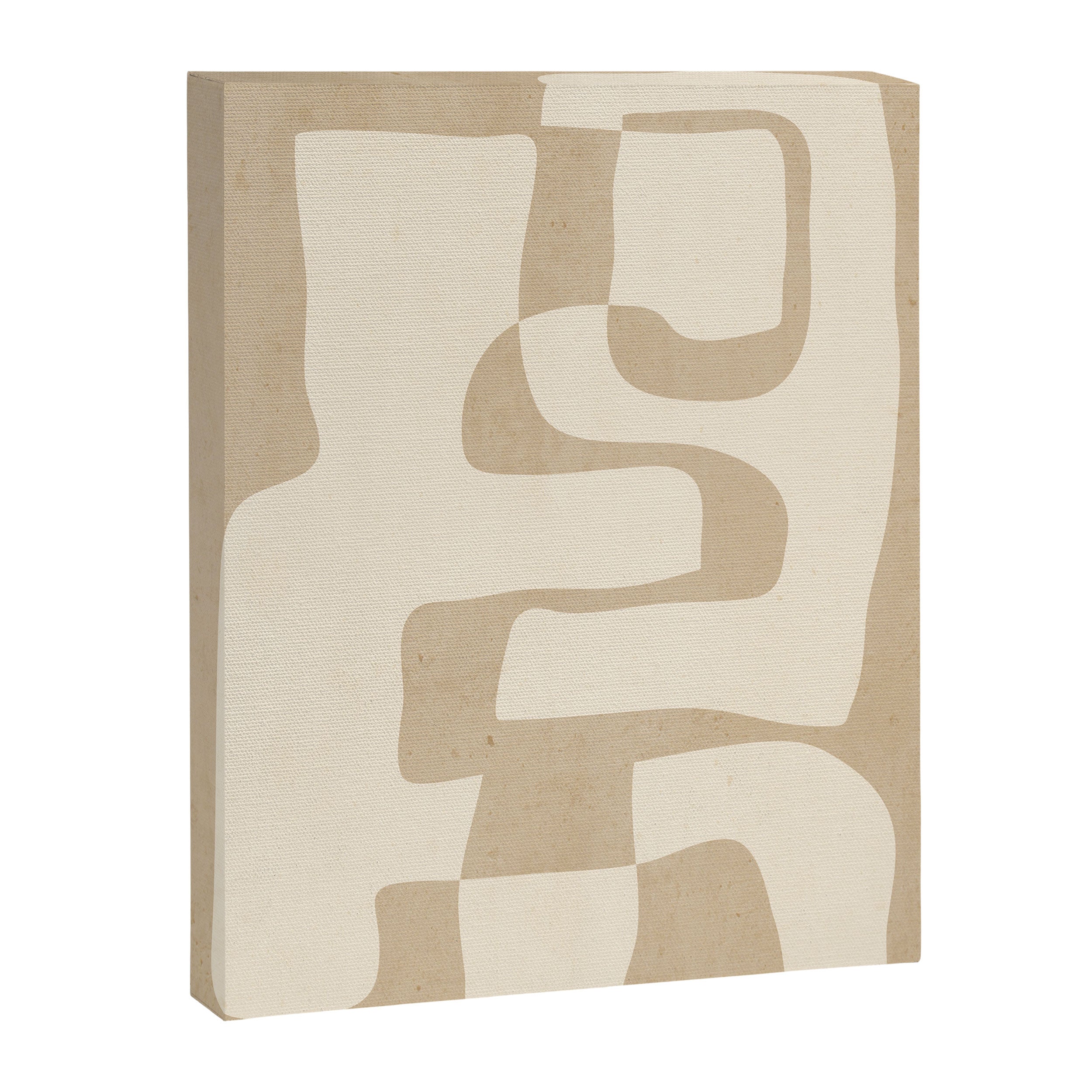 Abstract Art 55/beige Canvas Print Gallery Image 6