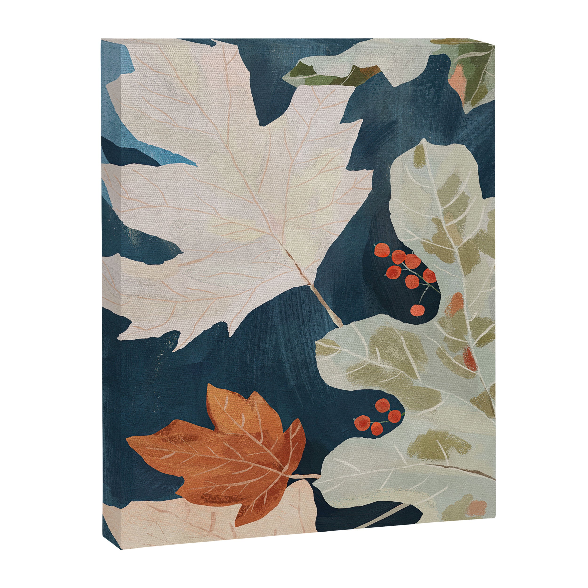 Abstract Art Autumn Leaves Canvas Print Gallery Image 6