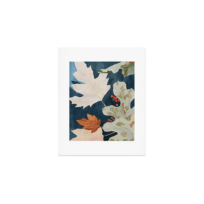 Abstract Art Autumn Leaves Art Print Gallery Image 1