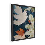 Abstract Art Autumn Leaves Framed Canvas Print Gallery Image 2