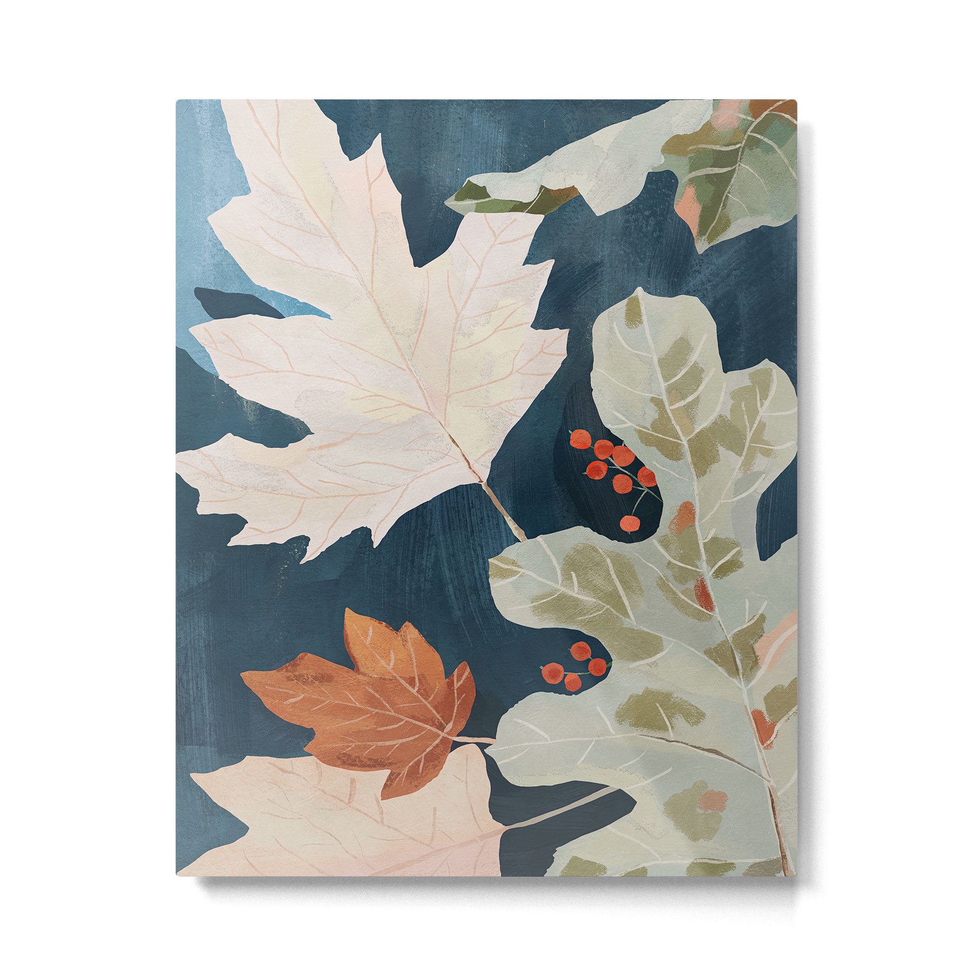 Abstract Art Autumn Leaves Metal Print Gallery Image 4