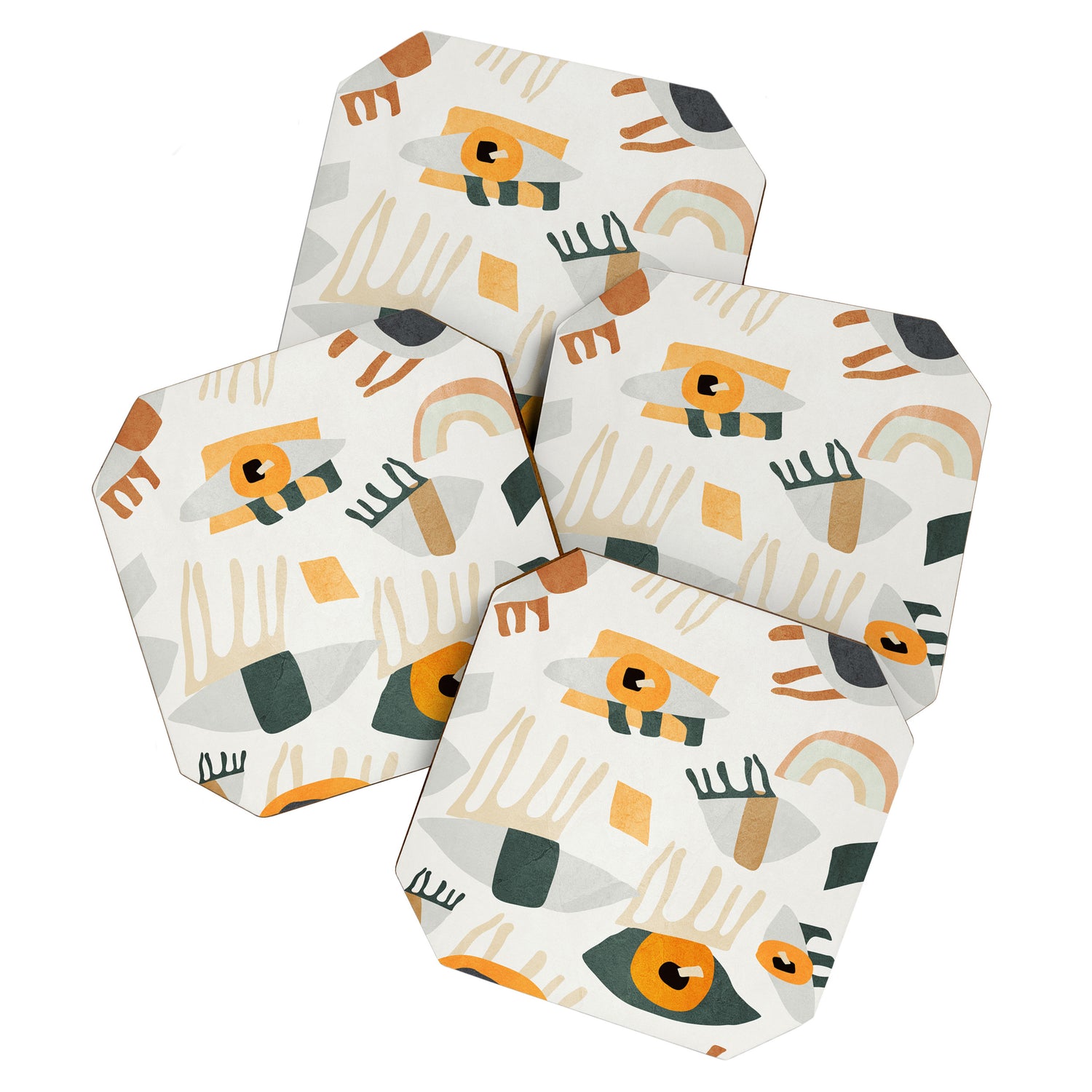 Abstract Art Eyes Coaster Gallery Image 1