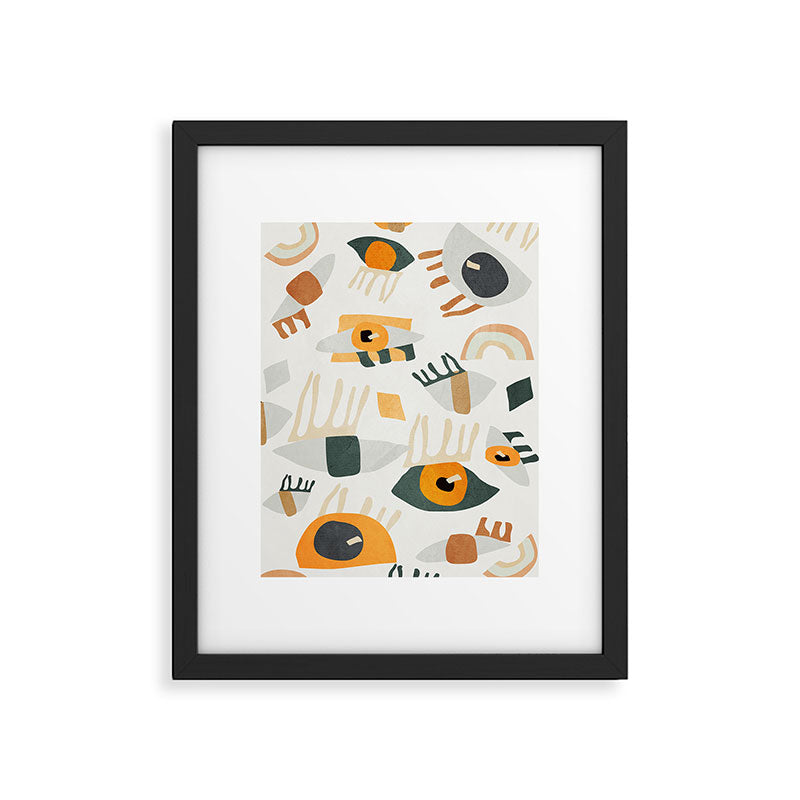 Abstract Art Eyes Framed Art Print Gallery Image 5
