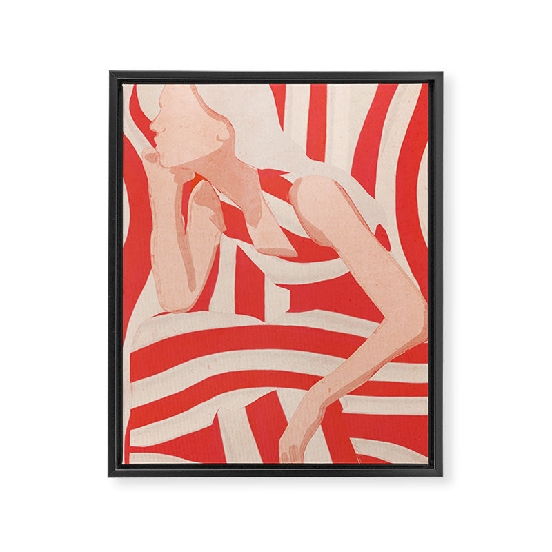 Abstract Art Female Figure 2 Framed Canvas Print Gallery Image 6