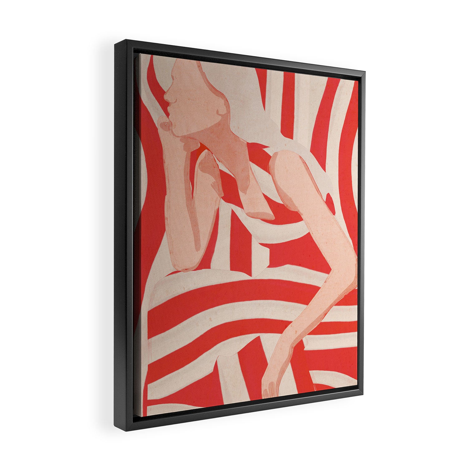 Abstract Art Female Figure 2 Framed Canvas Print Gallery Image 2