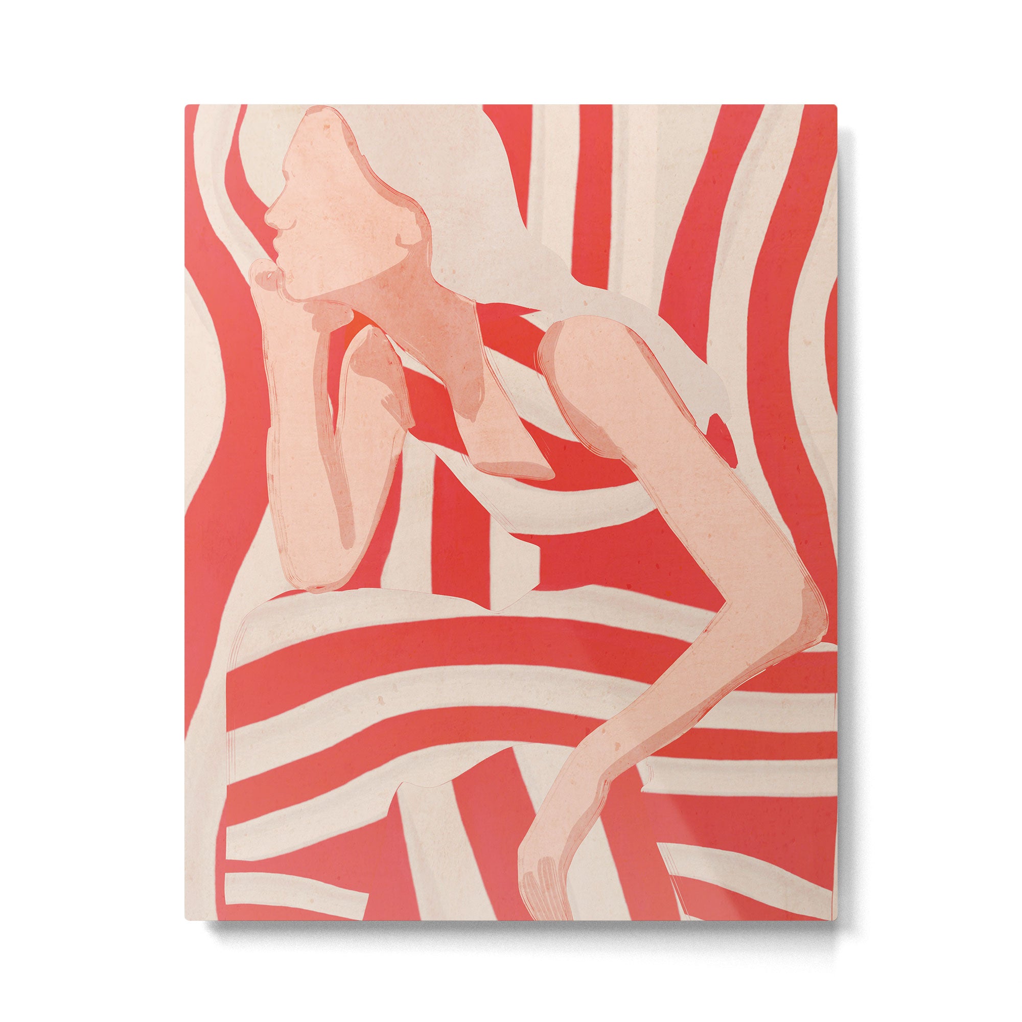 Abstract Art Female Figure 2 Metal Print Gallery Image 4