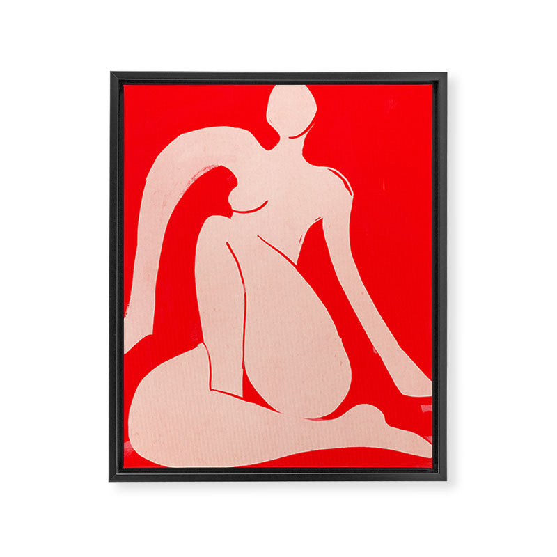 Abstract Art Female Figure 29 Framed Canvas Print Gallery Image 6