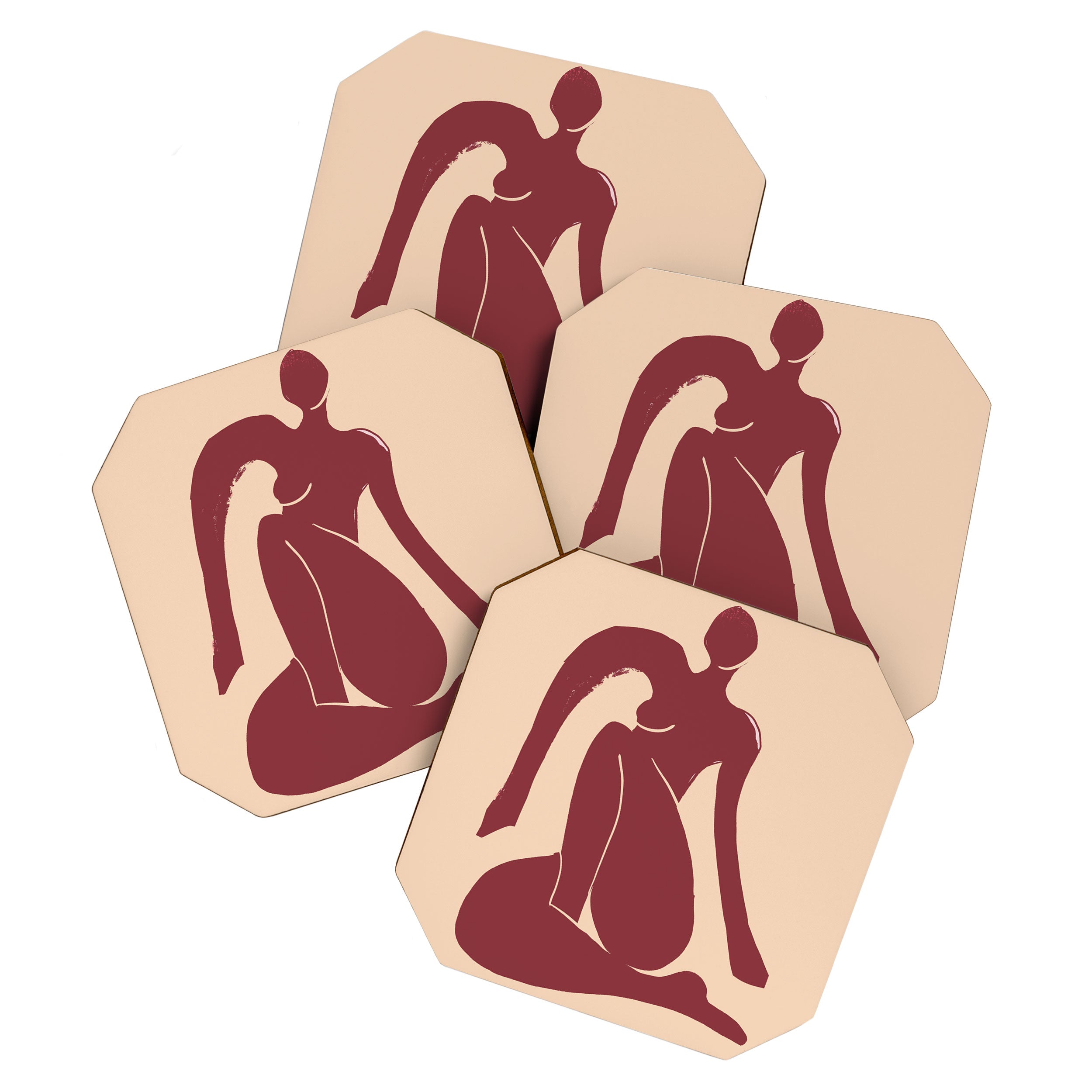Abstract Art Female Figure 30 Coaster Gallery Image 1