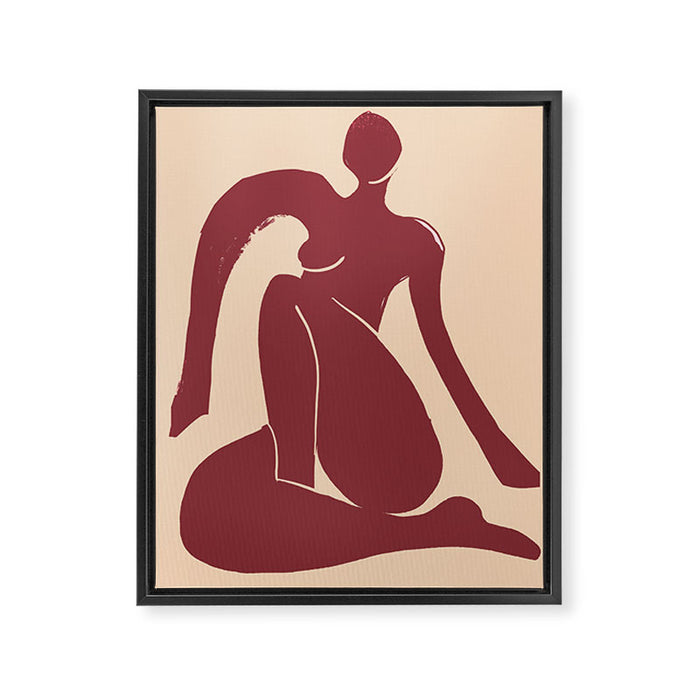 Abstract Art Female Figure 30 Framed Canvas Print Gallery Image 1