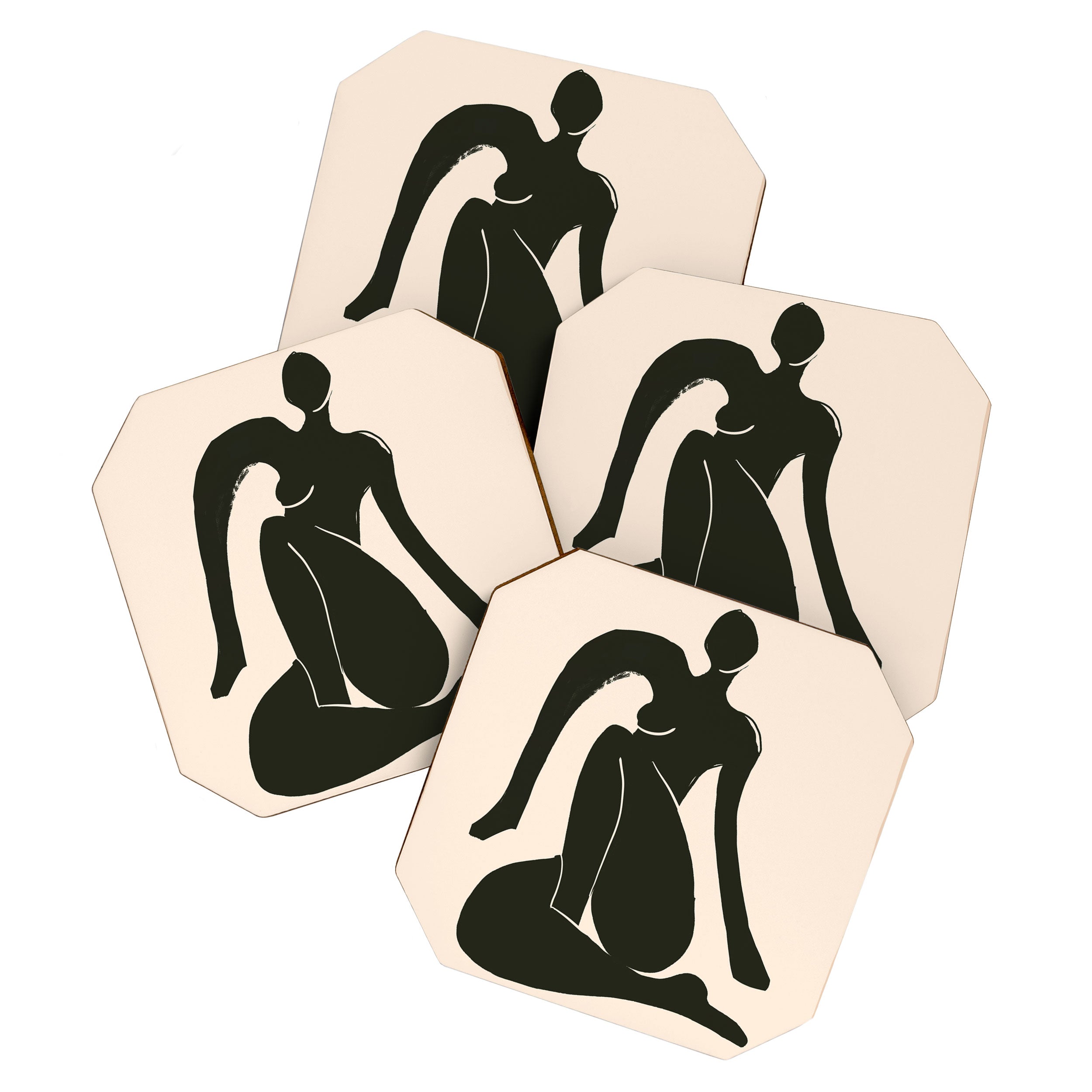 Abstract Art Female Figure 31 Coaster Gallery Image 1