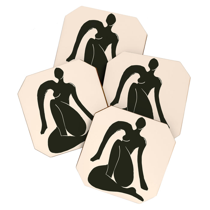 Abstract Art Female Figure 31 Coaster Gallery Image 1