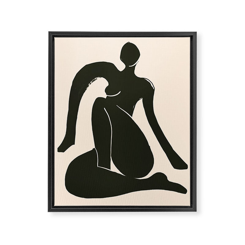 Abstract Art Female Figure 31 Framed Canvas Print Gallery Image 6