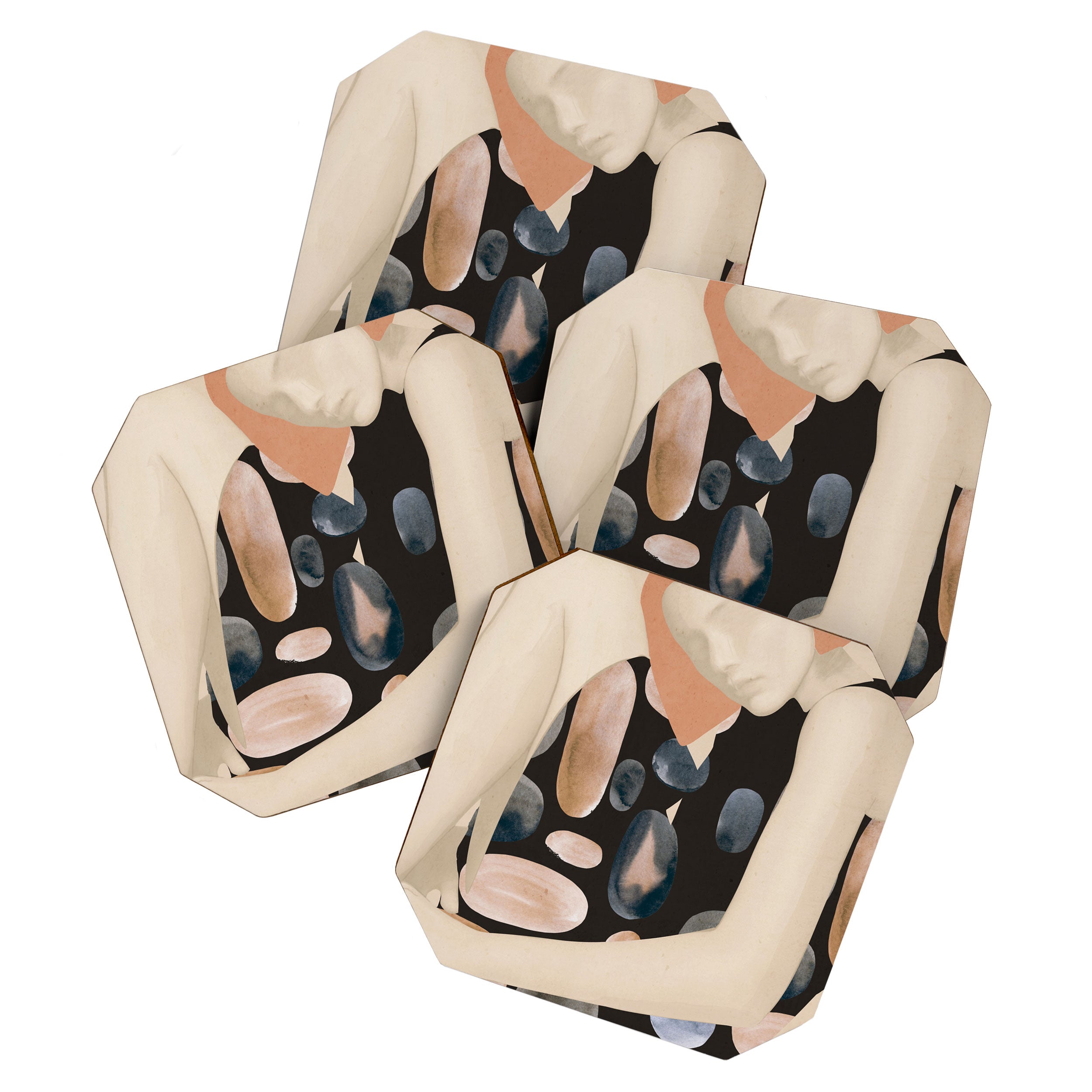 Abstract Art Female Figure 32 Coaster Gallery Image 1