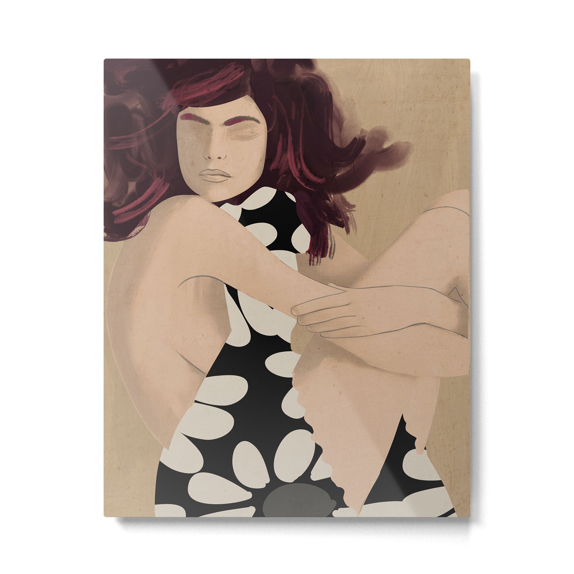 Abstract Art Female Figure 33 Metal Print Gallery Image 4
