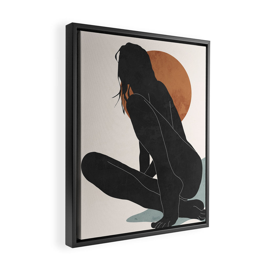 Abstract Art / Female Figure Framed Canvas Print Gallery Image 2