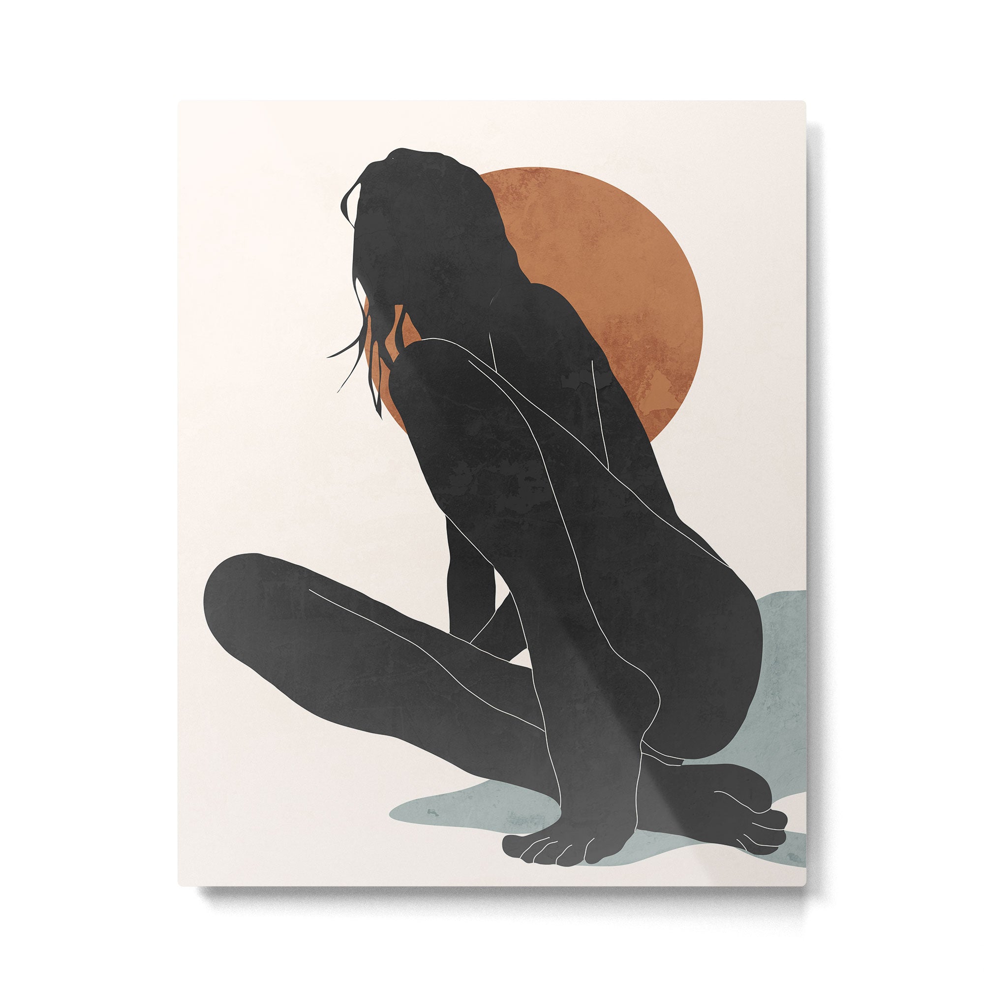 Abstract Art / Female Figure Metal Print Gallery Image 4
